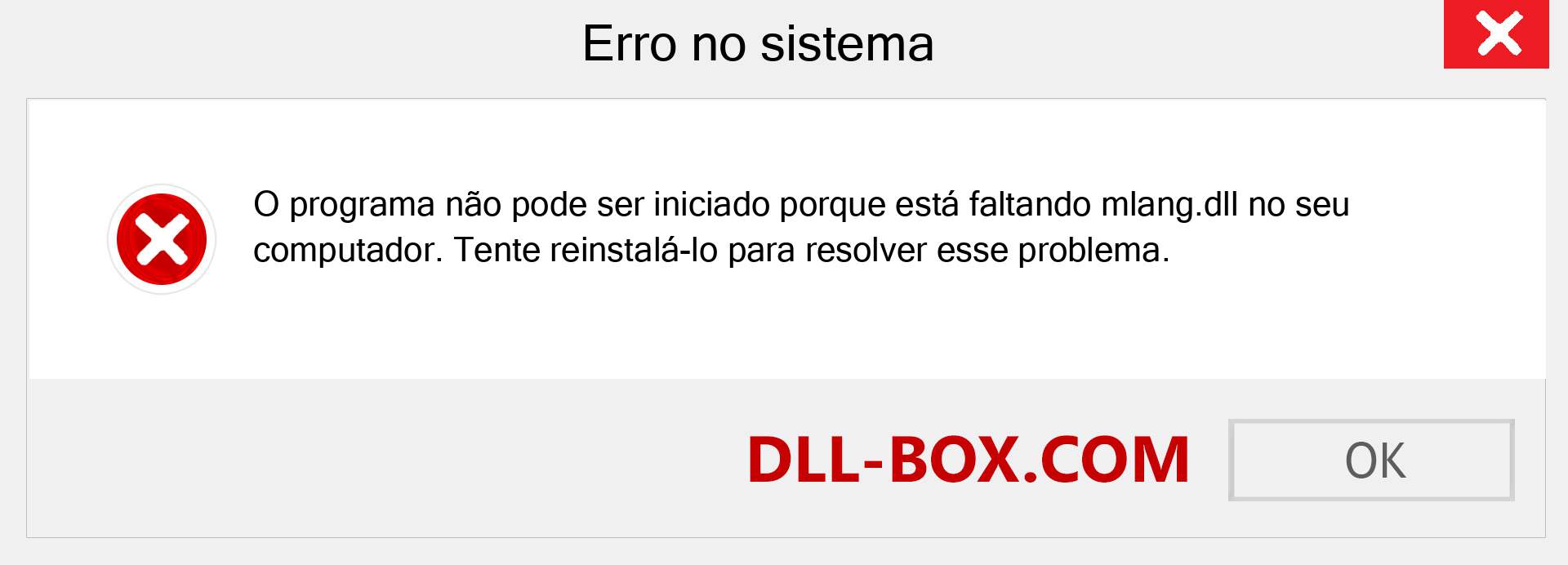 Arquivo mlang.dll ausente ?. Download para Windows 7, 8, 10 - Correção de erro ausente mlang dll no Windows, fotos, imagens